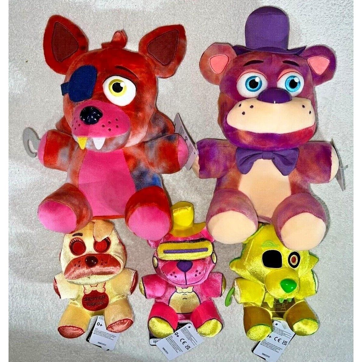 Five Nights AT Freddy`s Special Delivery Plush Set OF 5 All Hot Topic Exclusives