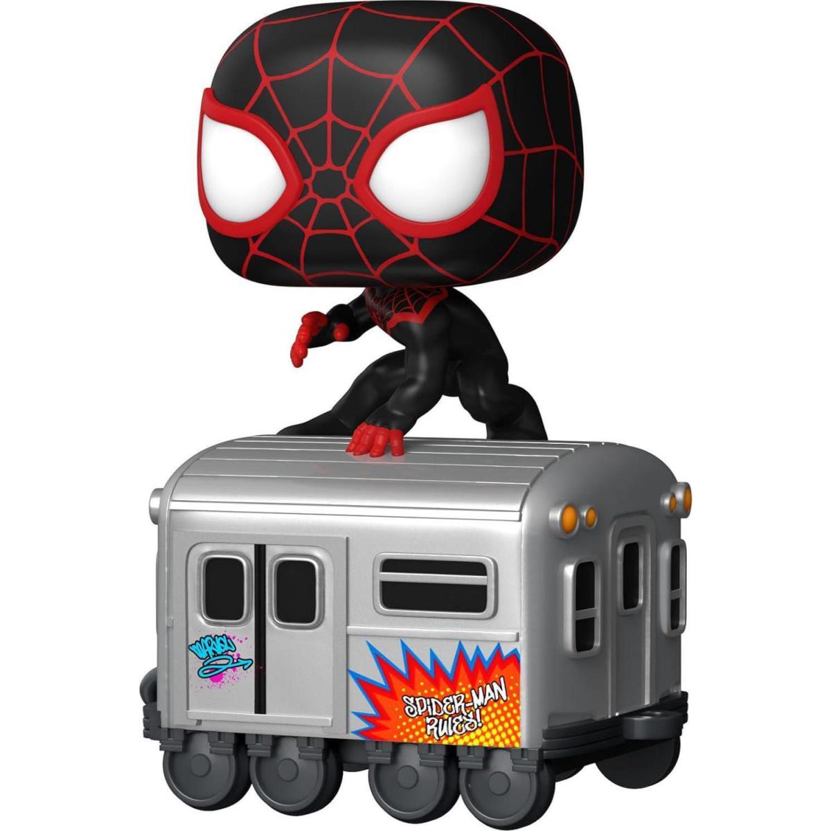 Funko Pop Trains: D100 - Marvel Miles Morales on Subway Car Gift Idea Unisex