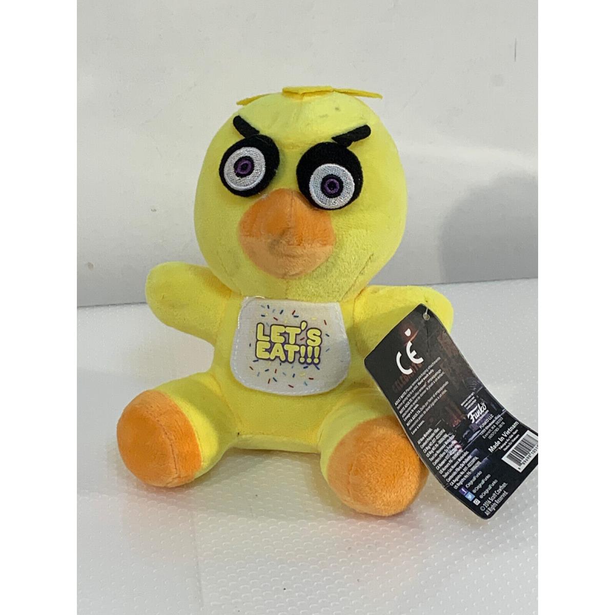 Chica Let s Eat Fnaf Five Nights at Freddys 6in Plush 2016 Stuffed