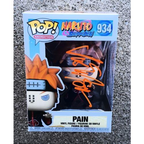 Naruto Vic Mignogna Signed Pain Funko Pop Psa/dna