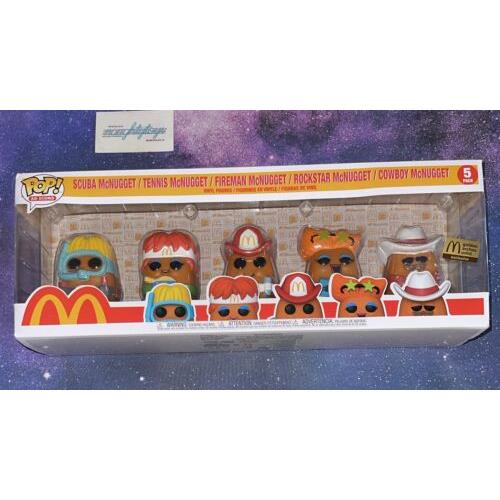 Funko Pop Mcdonald`s 5 Pack Mcnugget Buddies Golden Arches Unlimited Exclusive