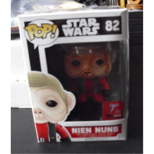 Funko Pop 2018 Toycon Custom Exclusive Star Wars Nien Nunb 82 Figure Mib