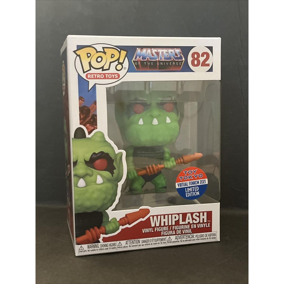 Funko Pop Master of The Universe 82 Whiplash Toy Tokyo Limited Edition W Case