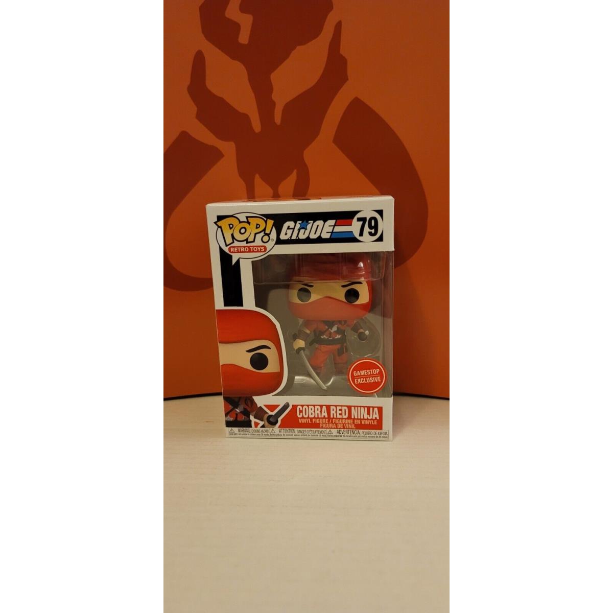 Funko Pop Vinyl: G.i. Joe - Cobra Red Ninja - Gamestop GS Exclusive 79