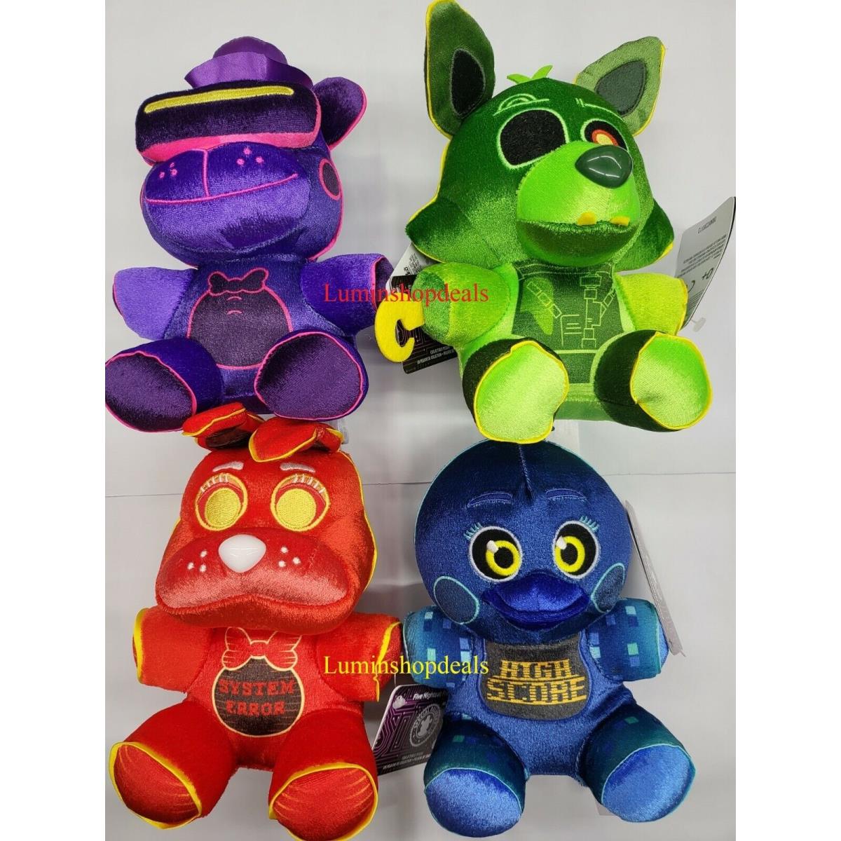 Funko Plush Five Nights at Freddy`s Fnaf S7 Plush 7 Inches Collect Set 4 Pcs - Red