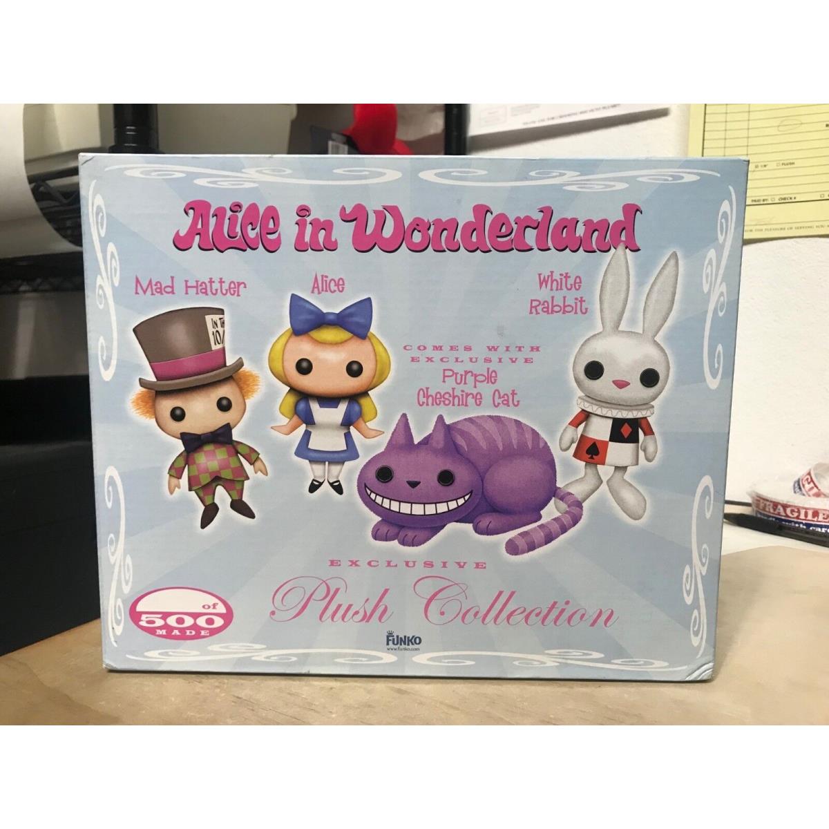 Funko Alice IN Wonderland Disney Cheshire Cat Mad Hatter Plush Collection 500 PC