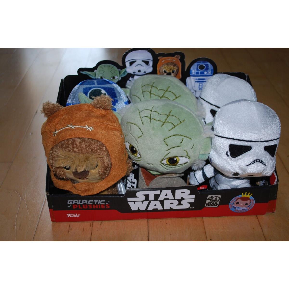 Disney Funko Star Wars Galactic Plushies 8 Plush Set-6 Yoda R2D2 Storm Troopers