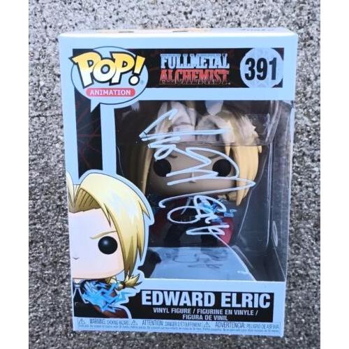Edward Elric Vic Mignogna Signed Funko Pop Psa/dna 391 Fullmetal Alchemist