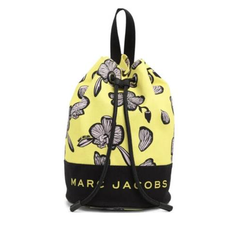 Marc Jacobs Tote Bag Floral Print Bucket Satchel in Pink Yellow