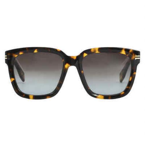 Marc Jacobs Brown Gradient Square Ladies Sunglasses MJ 1035/S 0086/HA 53