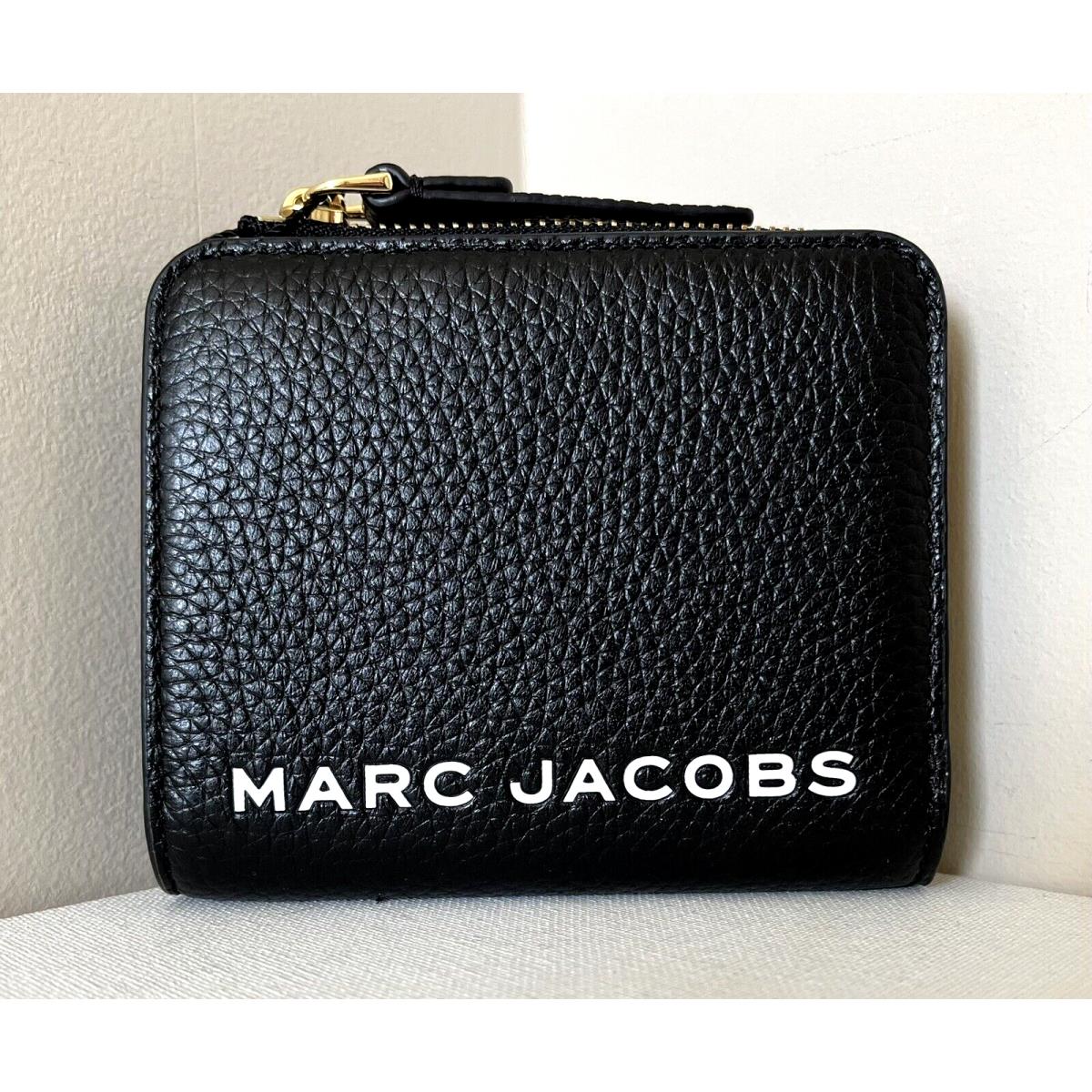 Marc Jacobs Marc Jacobs Compact Bifold Wallet Pebble Leather Black