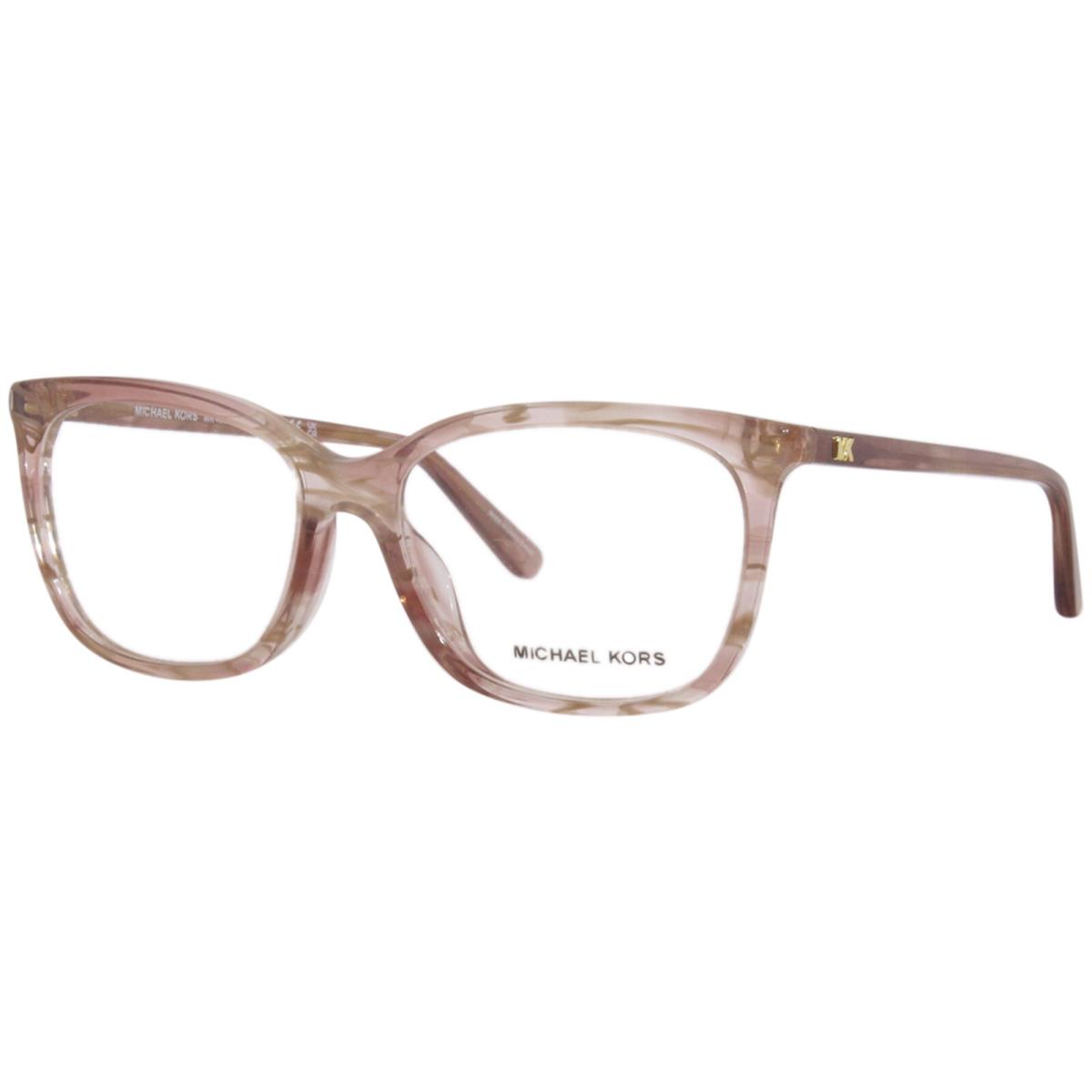 Michael Kors Auckland MK4080U 3277 Eyeglasses Women`s Rose Horn Full Rim 54mm