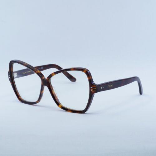 Celine CL40064I 052 Havana/clear Eyeglasses