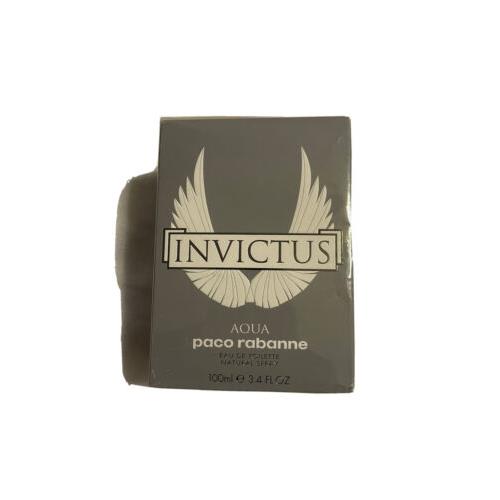 Paco Rabanne Invictus Aqua 3.4OZ Eau DE Toilette Spray For Men