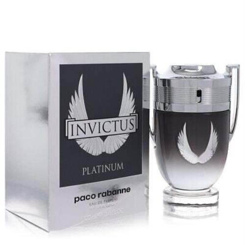 Invictus Platinum by Paco Rabanne Eau De Parfum Spray 3.4 oz For Men