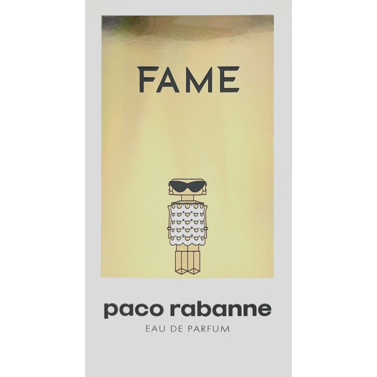 Paco Rabanne Fame Eau DE Parfum Spray For Women 1.0 Oz / 30 ml Item