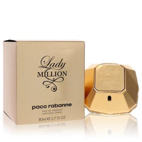 Lady Million by Paco Rabanne Eau De Parfum Spray 2.7 oz For Women