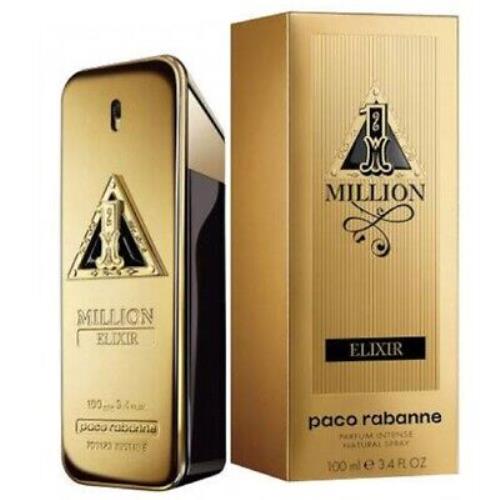 1 Million Elixir Paco Rabanne 3.4 oz / 100 ml Parfum Intense Men Cologne Spray