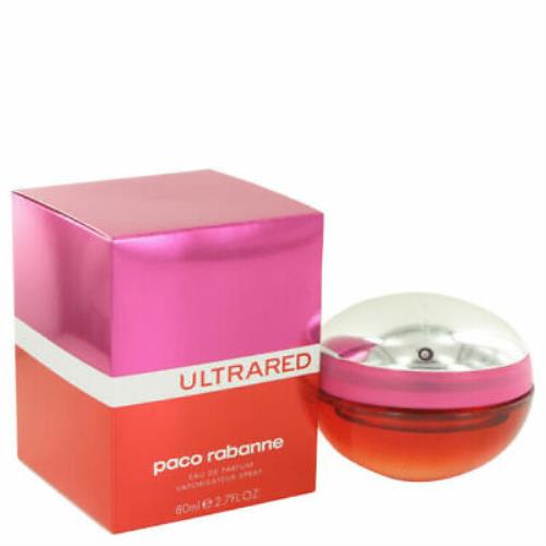 Paco Rabanne Ultrared Eau DE Parfum Spray For Women 2.7 Oz / 80 ml