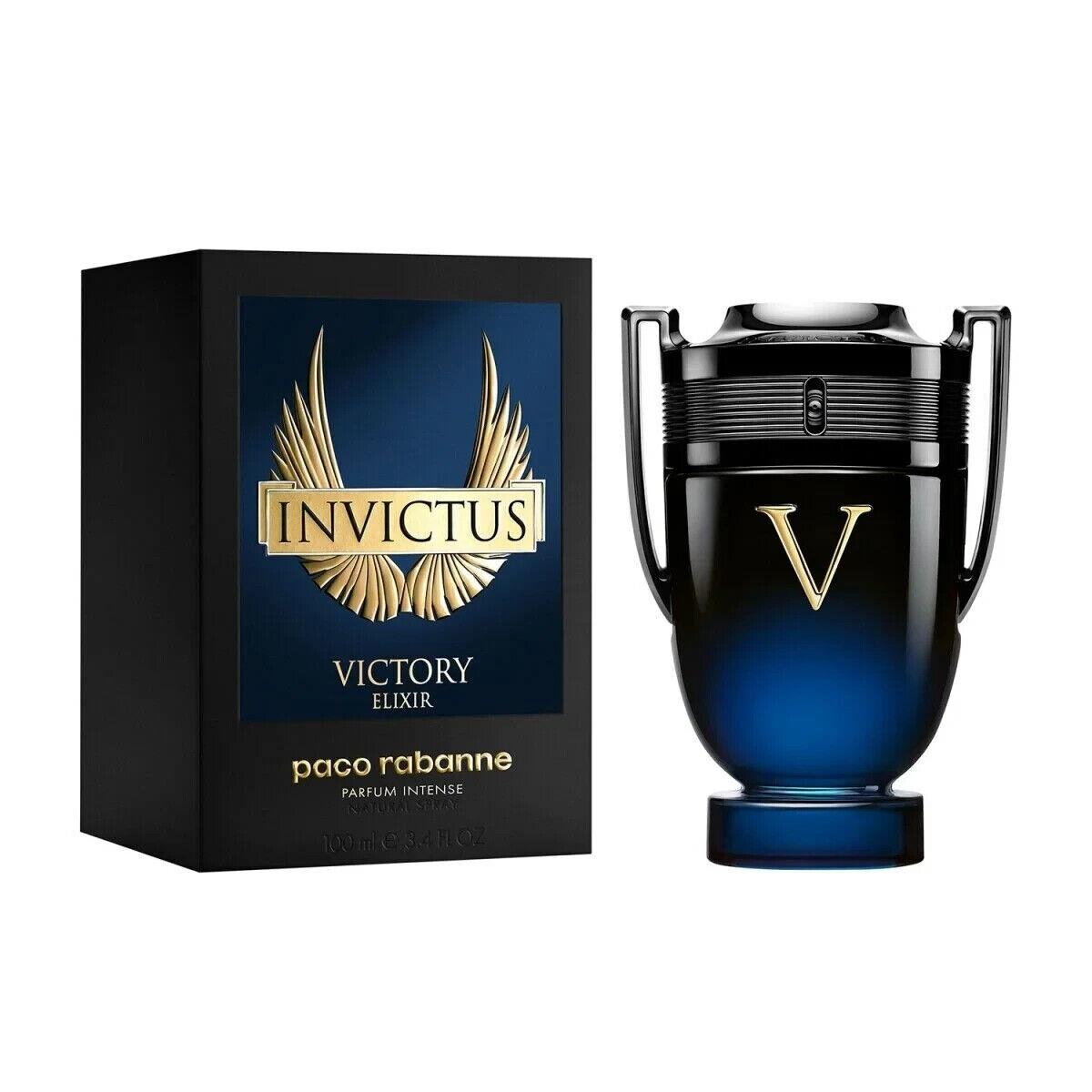 Invictus Victory Elixir by Paco Rabanne 3.4oz Parfum Intense Men Box