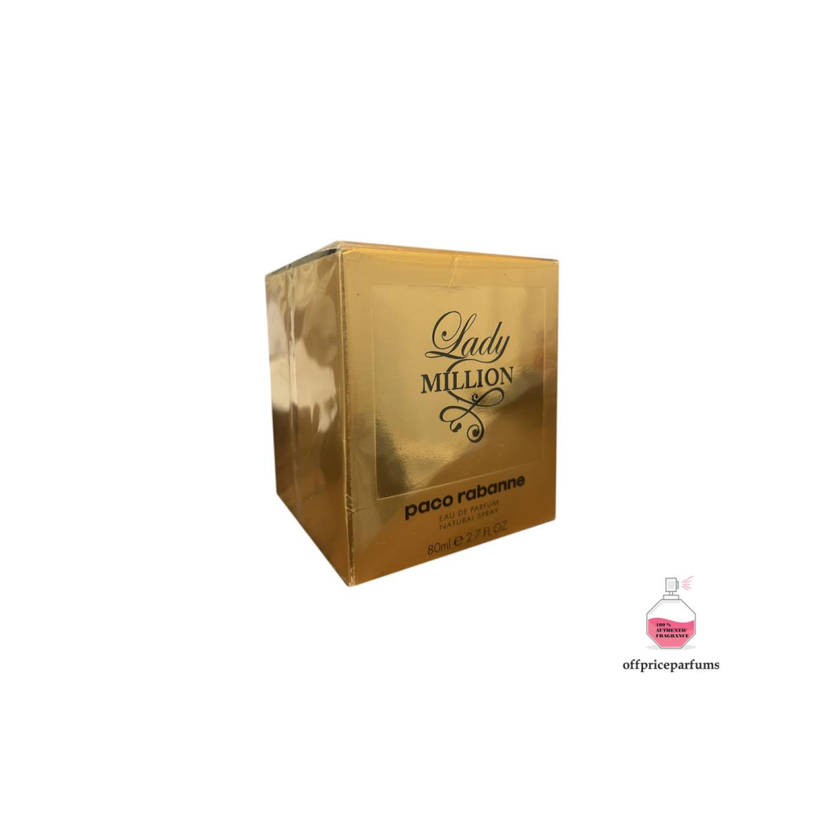 Paco Rabanne Lady Million Eau De Parfum Spray For Women 2.7 Oz Box