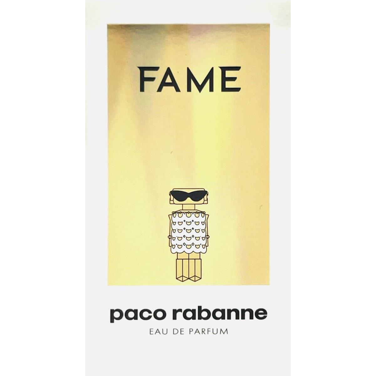 Paco Rabanne Fame Eau DE Parfum Spray For Women 1.7 Oz / 50 ml Item