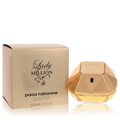 Lady Million by Paco Rabanne Eau De Parfum Spray 1.7 oz For Women