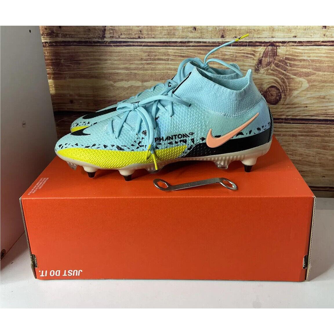 Nike Sz 13 Men Phantom GT2 Elite FG Glacier Ice/black CZ9890 Soccer Cleats