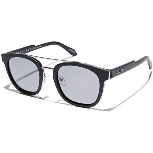 Quay Australia Coolin Designer Sunglasses Matte Black/polarized Smoke Grey 50mm