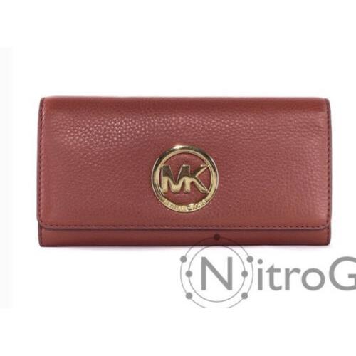 Michael Kors Fulton Leather Carryall Wallet