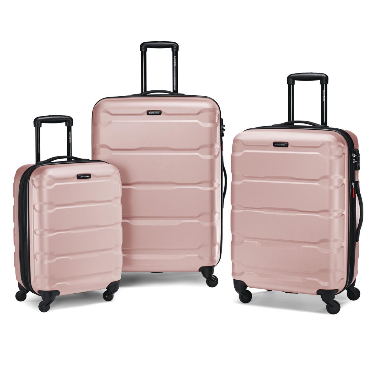 Samsonite Omni Hardside Spinner Suitcase Luggage Pink Rose - 20 / 24 / 28 3-Piece Set (68311-1174)