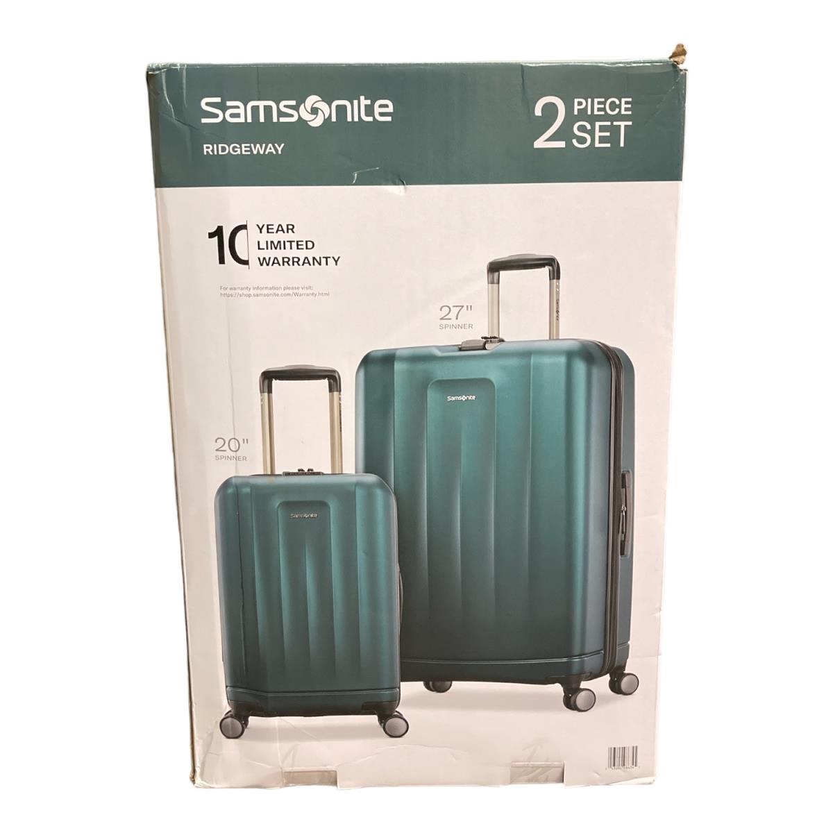 Samsonite Ridgeway Hardside 2-Piece Spinner Luggage Set Emerald Green