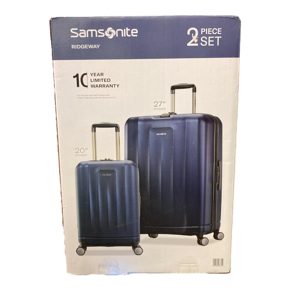 Samsonite Ridgeway Hardside 2-Piece Spinner Luggage Set Navy