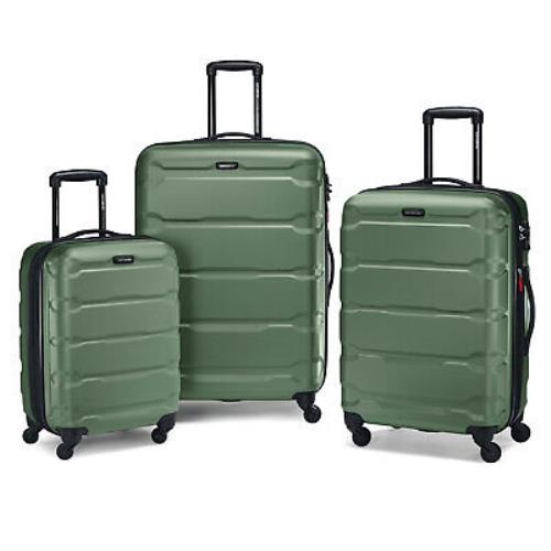 Samsonite Omni Hardside Spinner Suitcase Luggage Army Green - 20 / 24 / 28