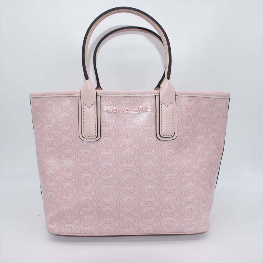 Michael Kors Jodie Small Logo Jacquard Tote Bag in Powder Blush