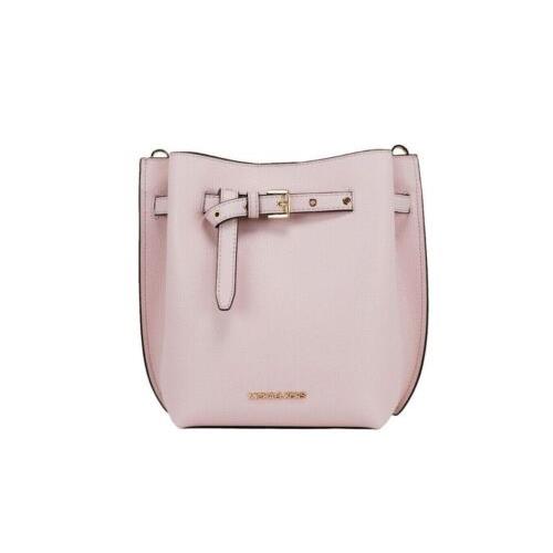 Michael Kors Women`s Emilia Small Powder Blush Pebble Leather Bucket Handbag