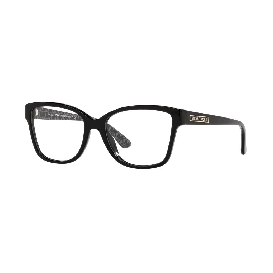 Michael Kors MK4082 Women`s Black Frame Demo Lens Square Eyeglasses 52MM