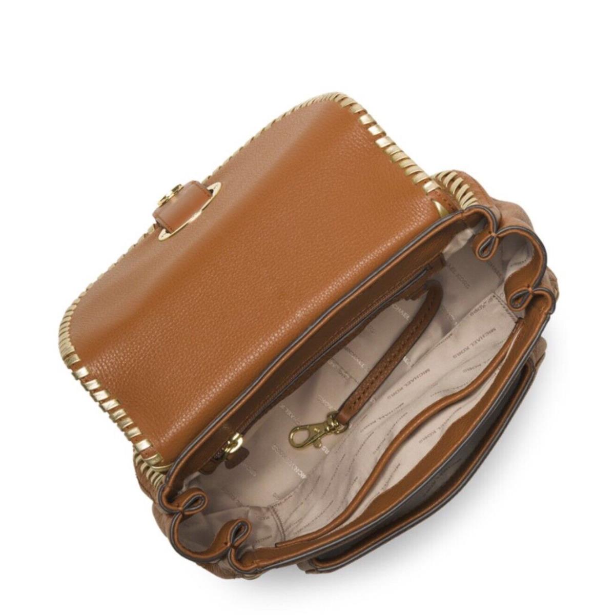 Michael Kors Isadore Medium Top Handle Messenger - Acorn Gold Hardware