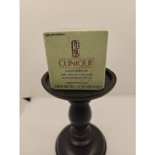 Clinique Superdefense Spf 20 Daily Defense Moisturizer 1.7 oz Ship`s For Free