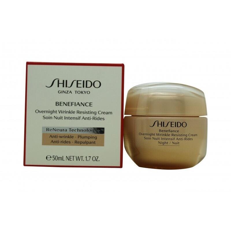 Benefiance Overnight Wrinkle Resisting Cream by Shiseido For Women - 1.7 oz