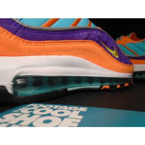 Nike Air Max 98 QS Cone Orange Tour Yellow Hyper Grape Supreme 1 924462-800 9.5