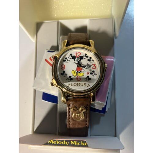 Disney Mickey Mouse Musical Lorus Quartz Watch In Package