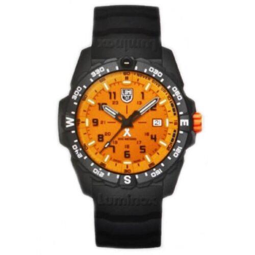 Luminox Men`s Watch Bear Grylls Survival Quartz Orange Dial Black Strap XS.3739