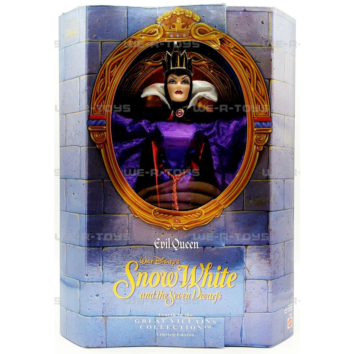 Disney`s Evil Queen From Snow White The 7 Dwarfs Barbie Doll 1998 Mattel 18626