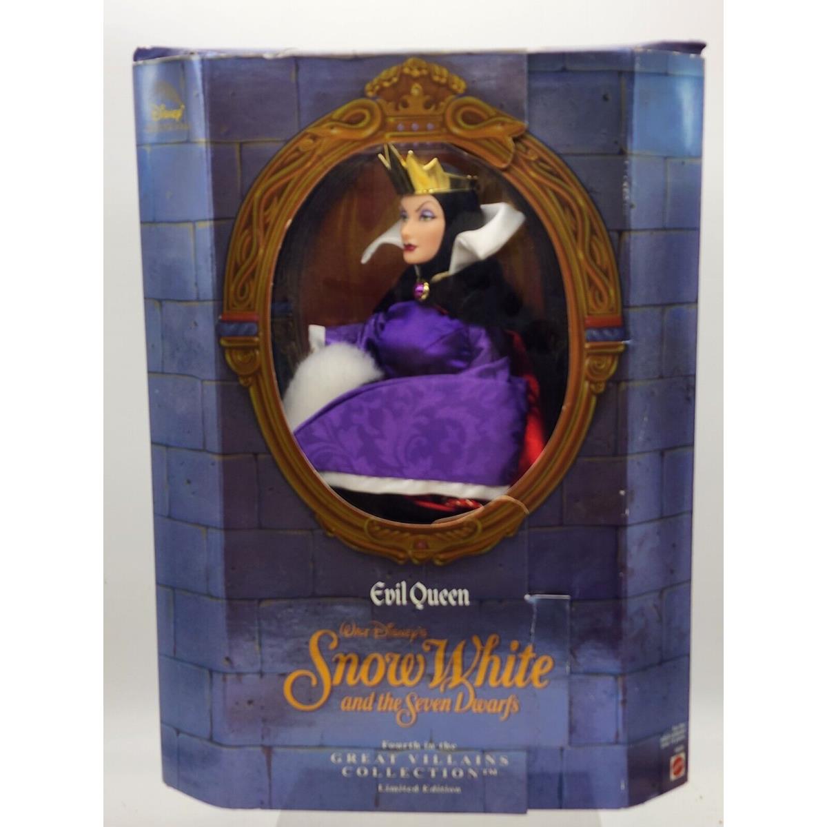 Disney`s Evil Queen From Snow White and The 7 Dwarfs Doll 1998 Mattel 18626