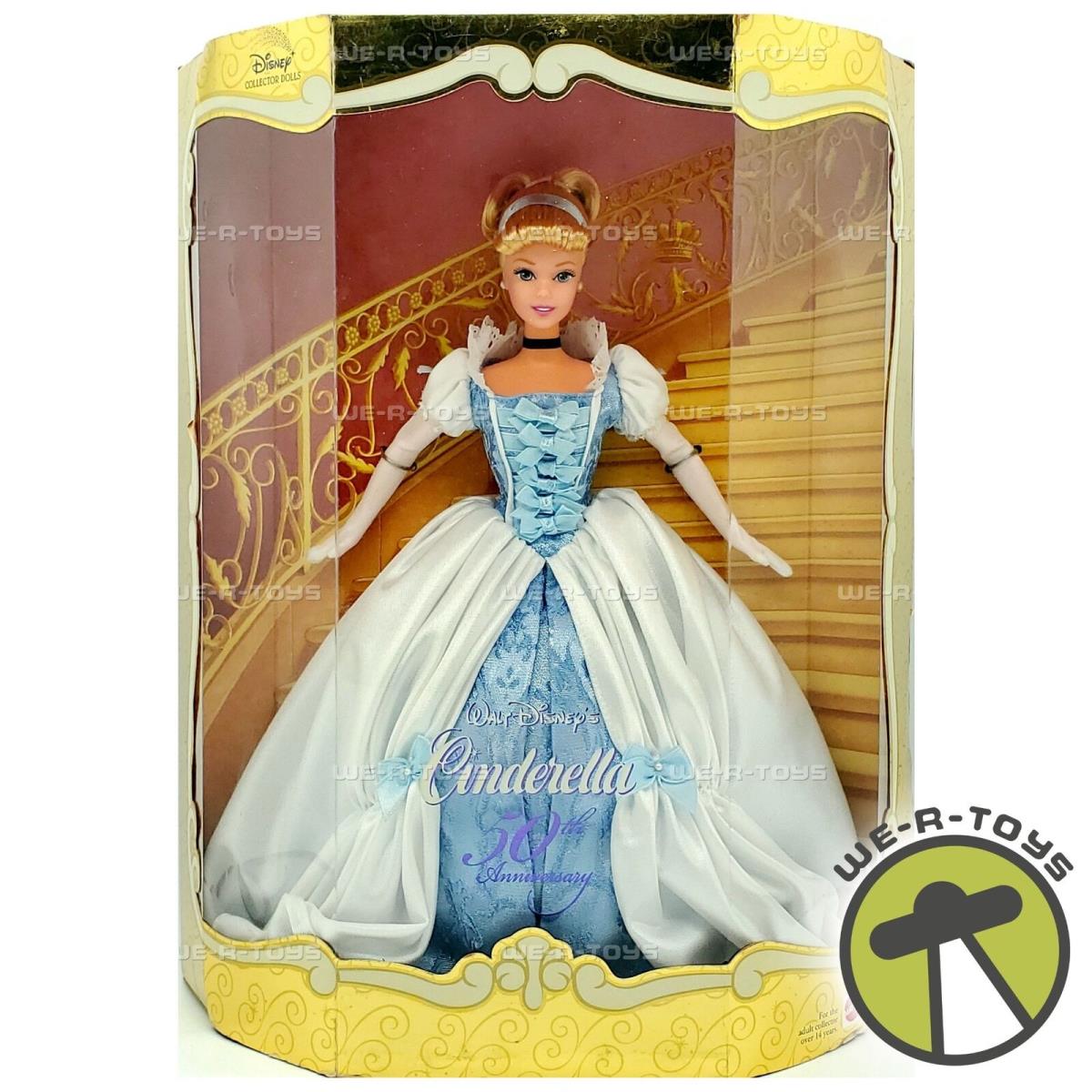 Walt Disney`s Cinderella Collector Doll 50th Anniversary 1999 Mattel 26291