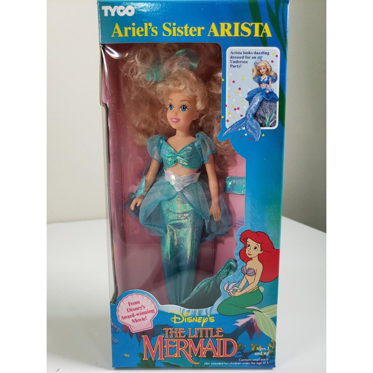 Disney`s The Little Mermaid Ariel`s Sister Arista Doll 1806 Tyco Vintage 90`s