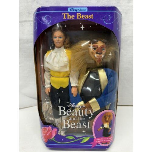 Disney The Beast Doll Beauty and The Beast Mattel 2436 Prince Beast 1991 Vtg