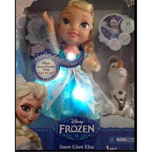 Disney Frozen Snow Glow Singing Toddler Doll Elsa with Olaf