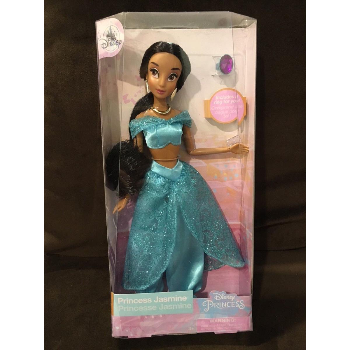 Princess Jasmine Classic Doll with Ring Disney Aladdin Store 11 1/2``